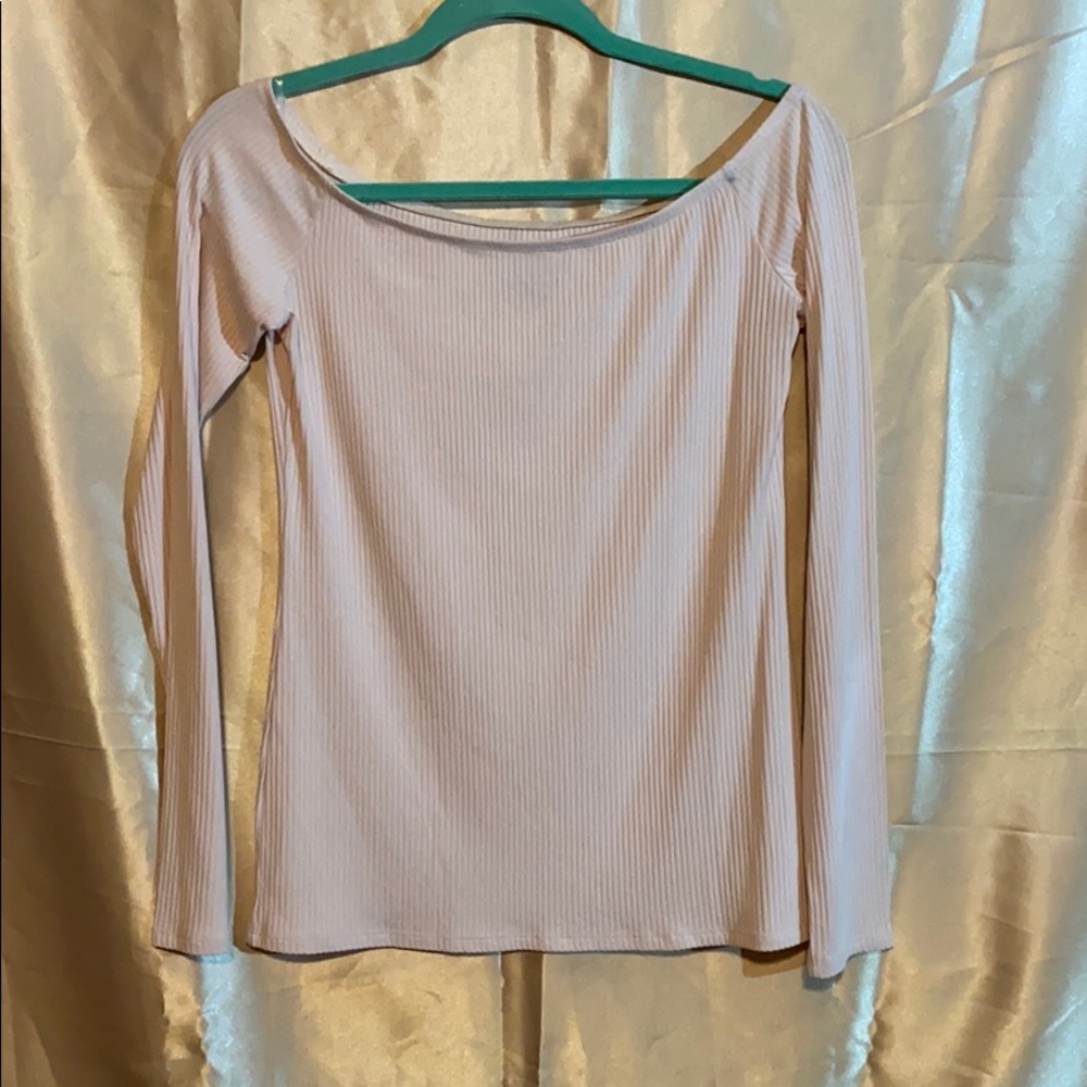 Pink off the shoulder top
